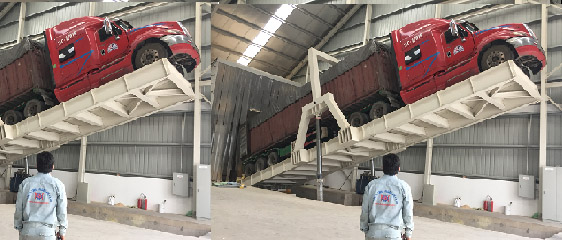 Bàn nâng xe cotainer 100 tấn Vina Hà Nam