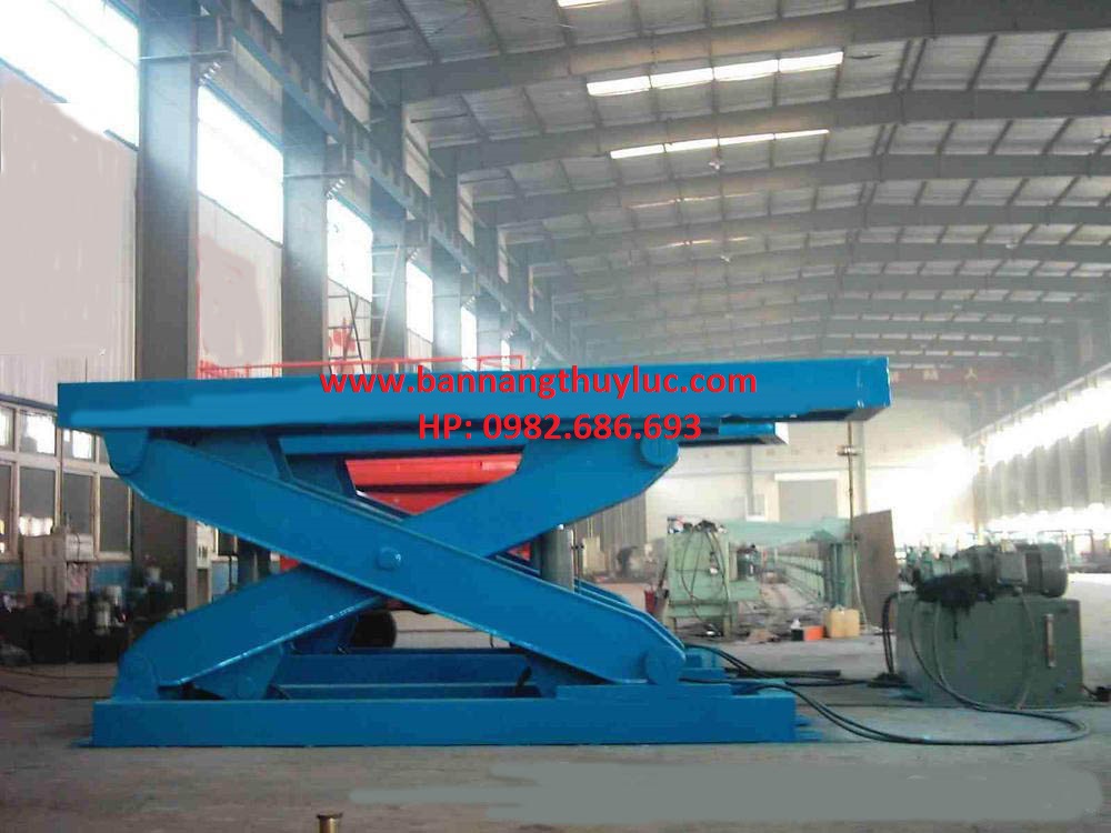Bàn nâng thủy lực kiểu chữ X 10 Tấn